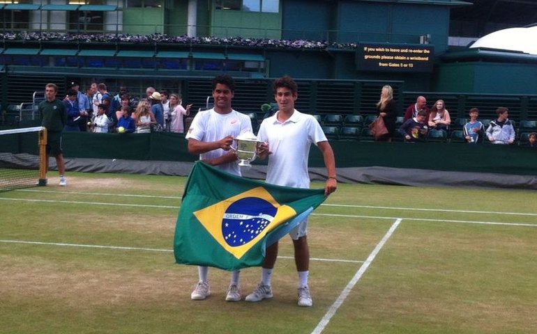 Brasileiros conquistam duplas juvenis em Wimbledon