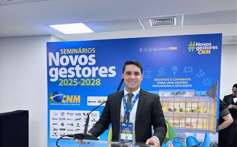 Prefeito eleito de Campestre, Neto de Pina participa em Brasília de seminário Novos Gestores promovido pela CNM