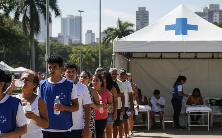 Calorão faz 300 pessoas buscarem atendimento no fim de semana; RJ distribui água em locais públicos