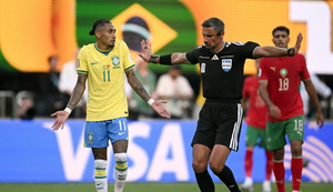 Slavko Vincic atuou no empate do Brasil com o Marrocos na primeira ro