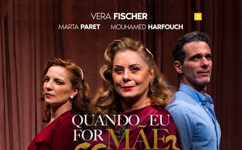 Peça com Vera Fischer será apresentada em agosto no Teatro Deodoro