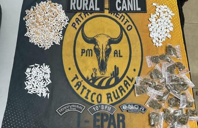 Combate ao tráfico: PM soma quase 3 mil unidades de drogas apreendidas no interior