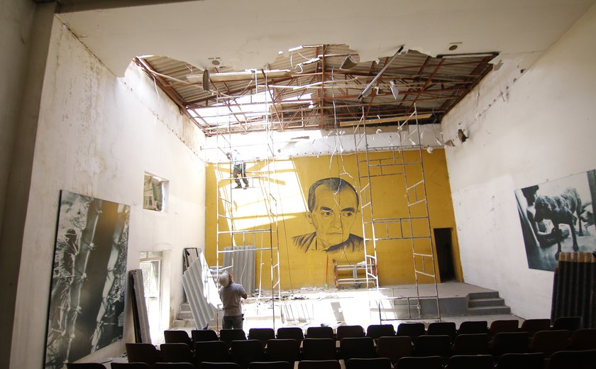 Auditório da Casa Museu Graciliano Ramos passa por reforma, em Palmeira