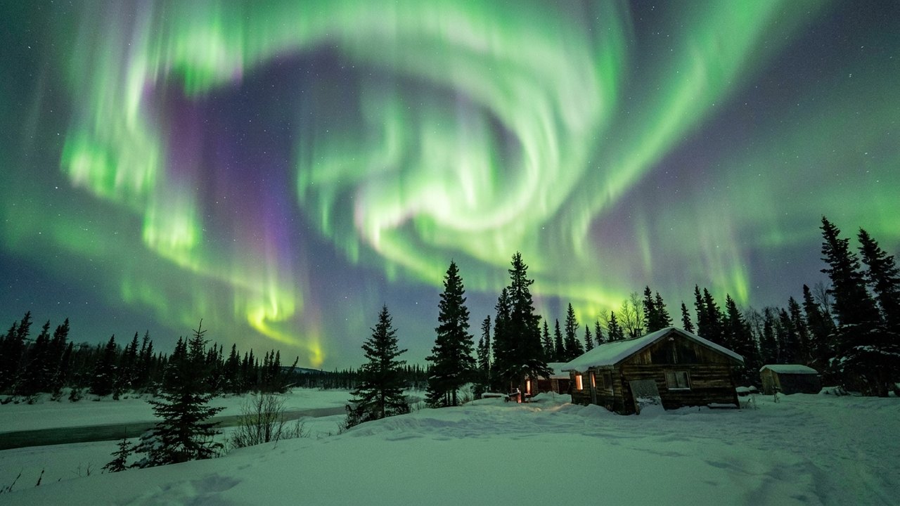 Beleza incrível: a aurora boreal 'dança' no Alasca