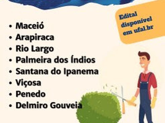 Ufal abre credenciamento de MEIs para serviços de jardinagem nos campi