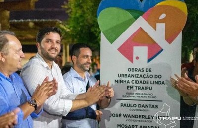 Traipu inaugura obras e assina ordens de serviços para revitalização da Orla e pavimentação asfáltica