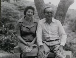 A esposa Ivonete Gaia e Jota Duarte Acervo da família