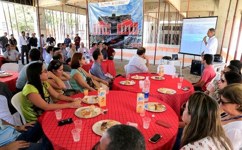 Empresários acompanham avanço das obras do Polo de Tecnologia do Jaraguá