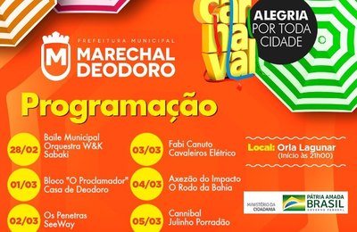 Prefeitura de Marechal divulga programação oficial de 2019