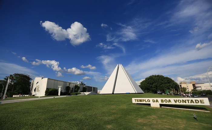 Conjunto arquitetônico, no Templo da Boa Vontade, em Maceió