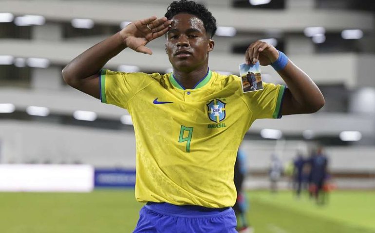 Endrick tem a melhor média de gols por minuto entre os centroavantes da seleção brasileira