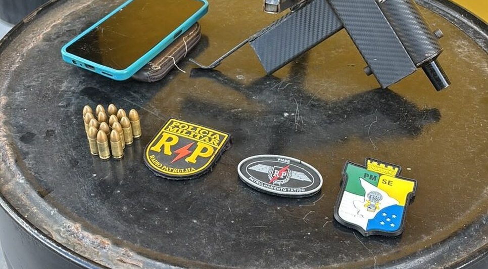 Apreensão de arma  / Foto: PMSE
