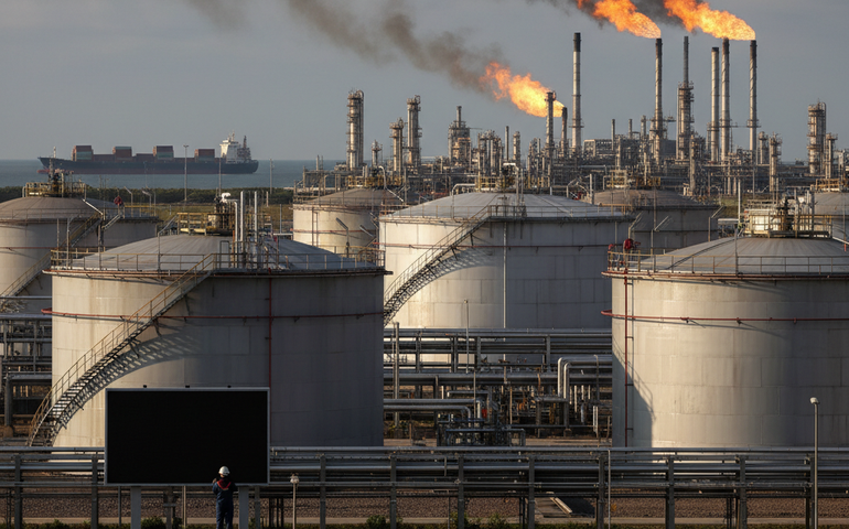 Petróleo fecha em alta com incertezas sobre Rússia-Ucrânia e tensões entre EUA e Venezuela