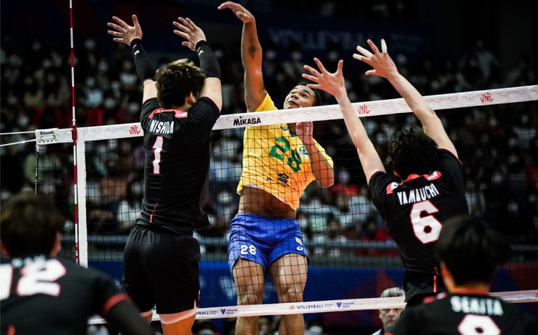 Darlan desequilibra e Brasil se despede da Liga das Nações vencendo Japão