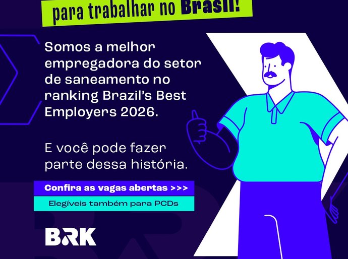 BRK está com vagas abertas para diferentes áreas na Região Metropolitana de Maceió