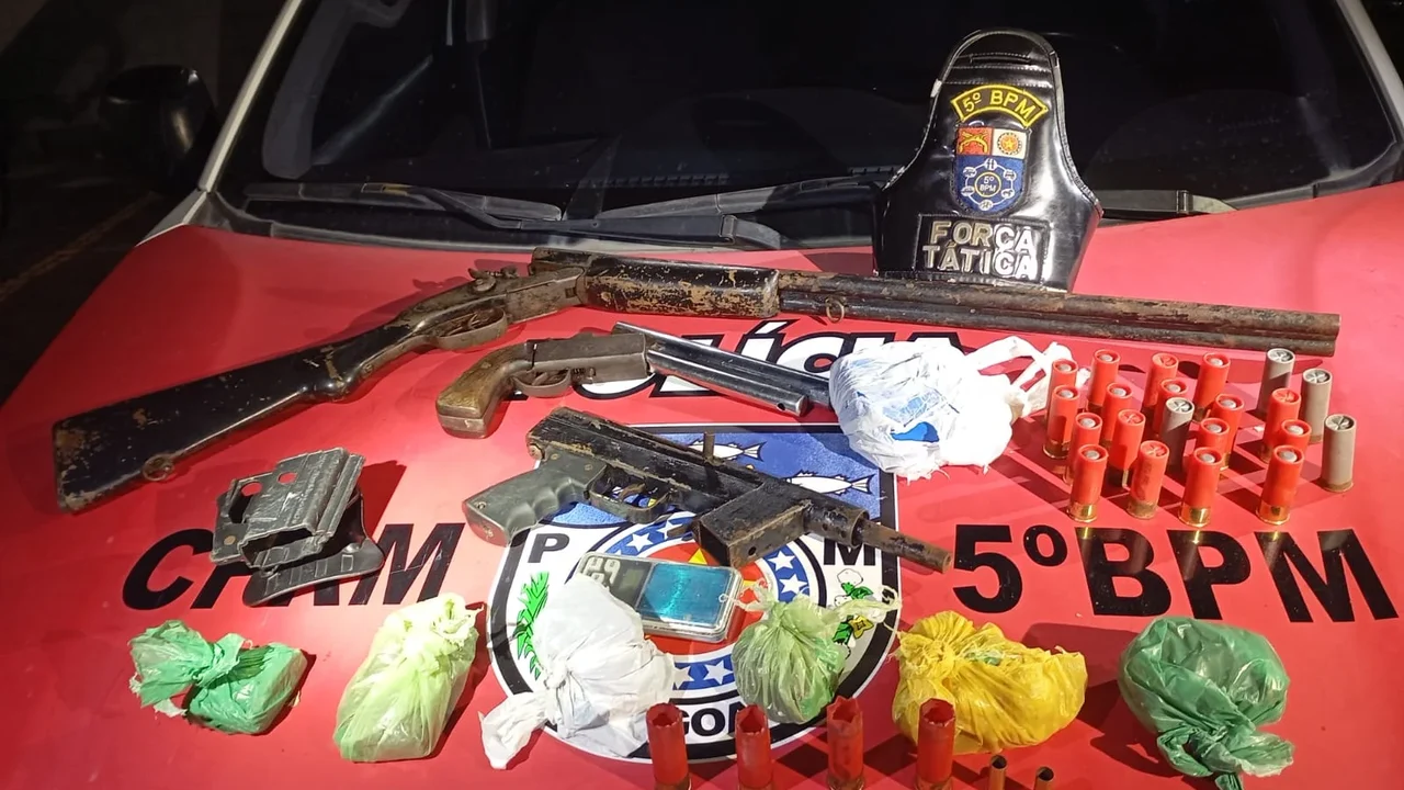 PM apreende drogas, armas e munições em grande operação na parte alta de Maceió