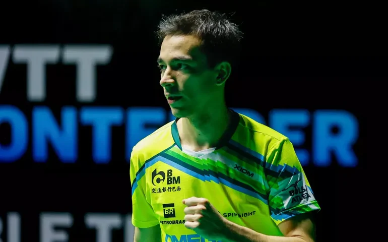 Hugo Calderano derrota japonês e vai à final do WTT Contender Rio
