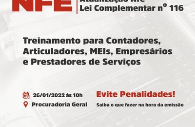 Prefeitura de Penedo promove treinamento sobre Nota Fiscal Eletrônica