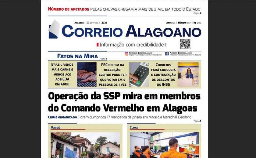 Operação da SSP mira em membros do Comando Vermelho em Alagoas