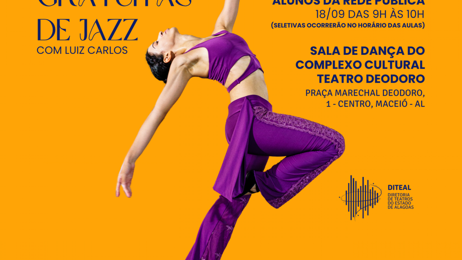 Diteal abre novas vagas para aulas gratuitas de jazz