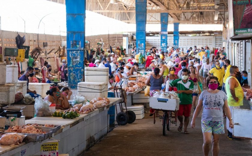 Shoppings populares, mercados públicos e feiras livres abrem nesta quarta-feira (20)