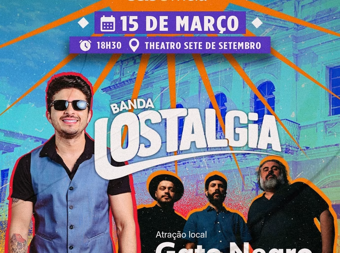 Projeto Seis & Meia é retomado em Penedo com show das bandas Lostalgia e Gato Negro