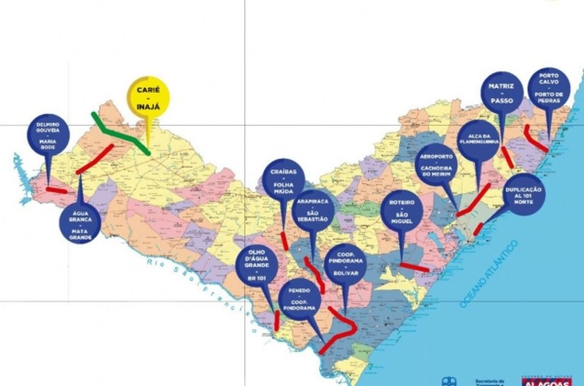 Malha rodoviária de Alagoas vai aumentar até o 1 semestre de 2017