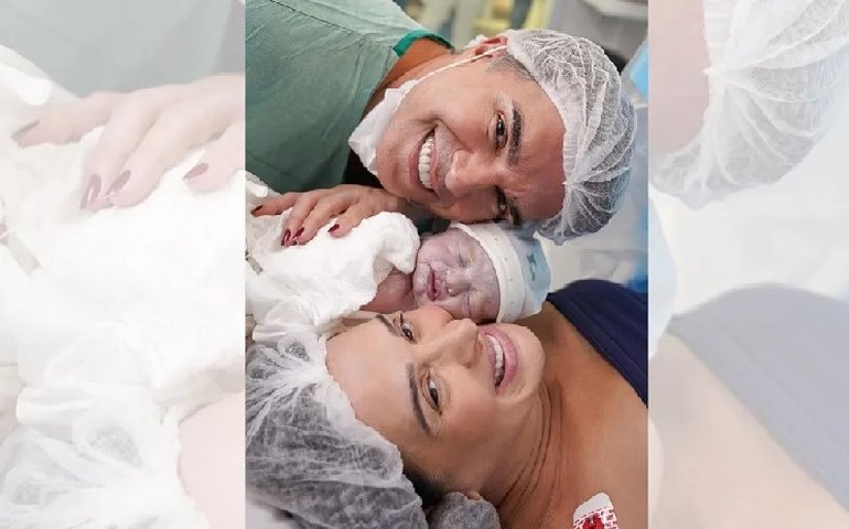 Enzo Celulari mostra bastidores do nascimento do filho de Claudia Raia