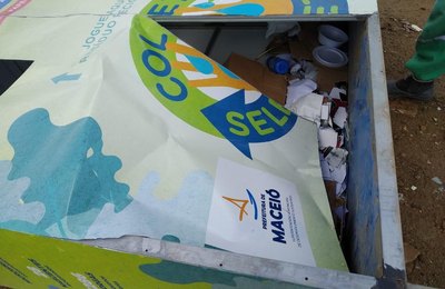 Vandalismo em Pontos de Entrega Voluntária gera despesa extra para a Prefeitura de Maceió