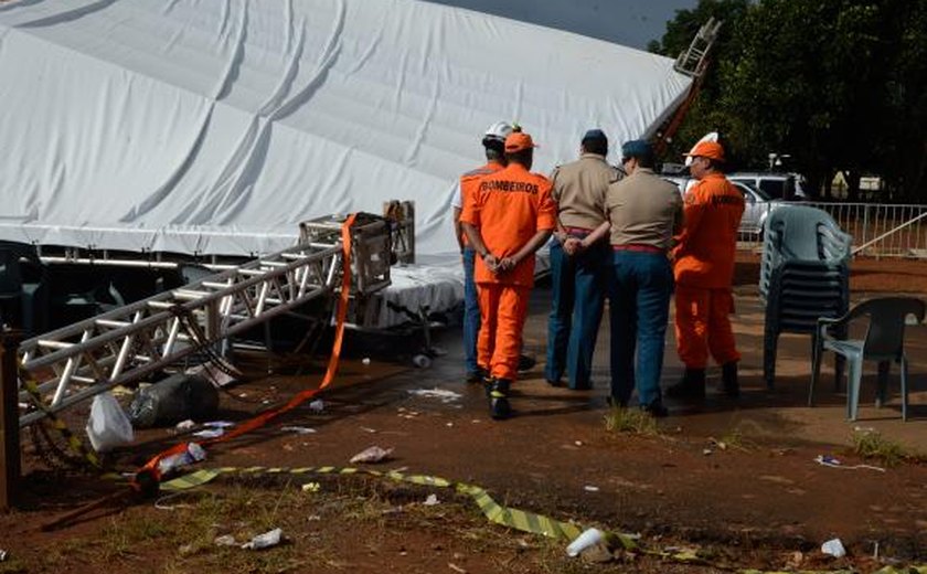 Tenda para cirurgia de catarata desaba em Ceilândia e deixa dez feridos no Distrito Federal