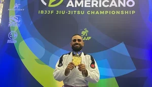 Atleta de Palmeira conquista ouro no Sul-americano de Jiu-jitsu em SP