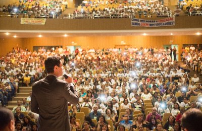 Convocada por JHC, audiência pública sobre o Fundef reúne mais de dois mil professores