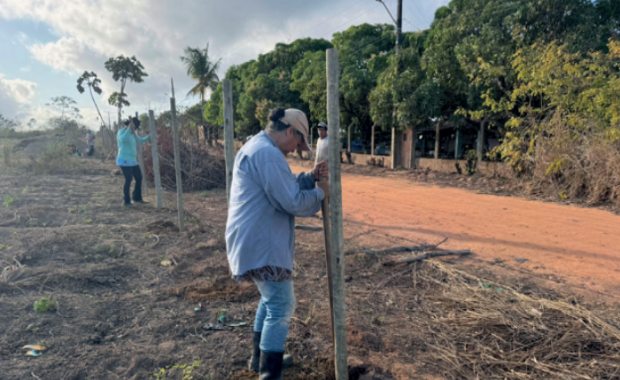 Retirada de cerca posta por invasores que também destruíram a vegetação nativa
