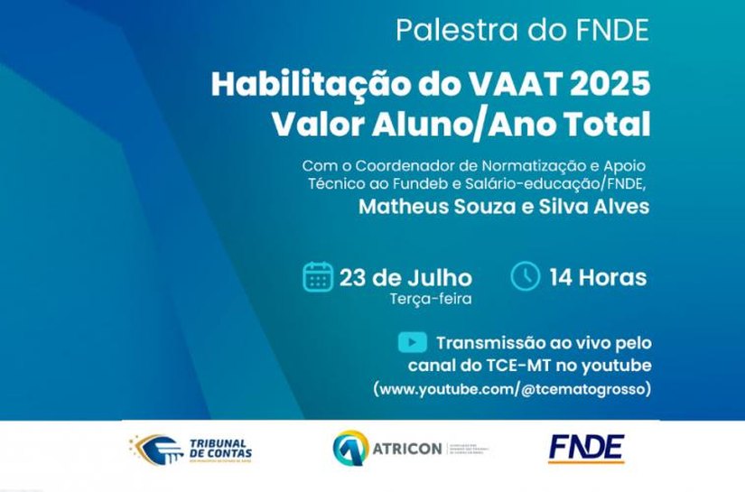 Palestra Habilitação ao indicador Valor Aluno/Ano Total (VAAT/2025)