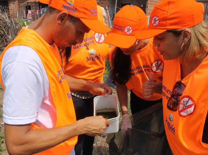 Secretaria de Saúde realiza mutirão contra o Aedes Aegypti em Jequiá da Praia