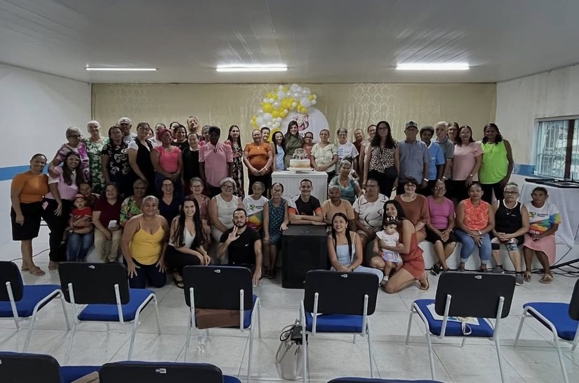 Prefeita Marcela Gomes participa das comemorações pelo Dia do Idoso, em Novo Lino