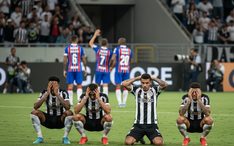 Corinthians não se sustenta com lampejos de bom futebol e perde para o Bahia antes da Supercopa
