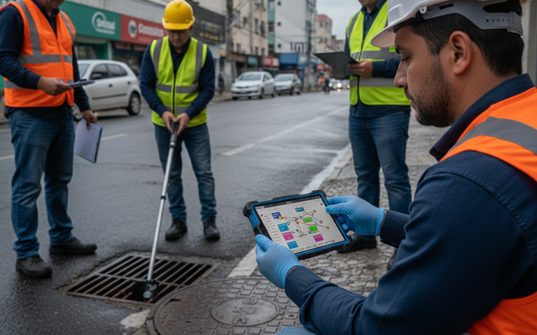 Mesquita utiliza sistema digital para mapear e monitorar bueiros