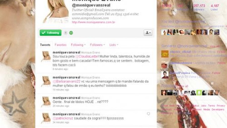 Monique Evans alfineta famosas que 'se sentem': 'Bobagem, todas fazem cocô'