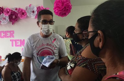 Saúde de Branquinha promove ação de encerramento da Campanha Outubro Rosa  