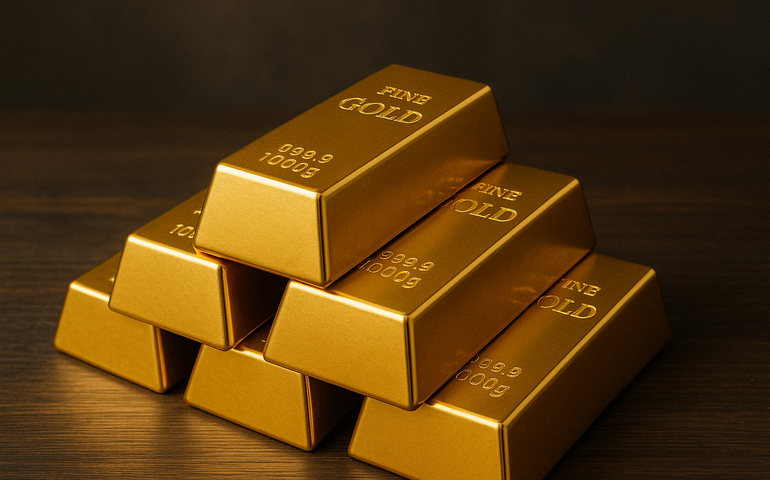 Ouro fecha em alta de 3,27% e renova recorde com fuga para ativos seguros