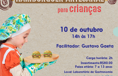 FAT promove oficina de hambúrguer artesanal para crianças  