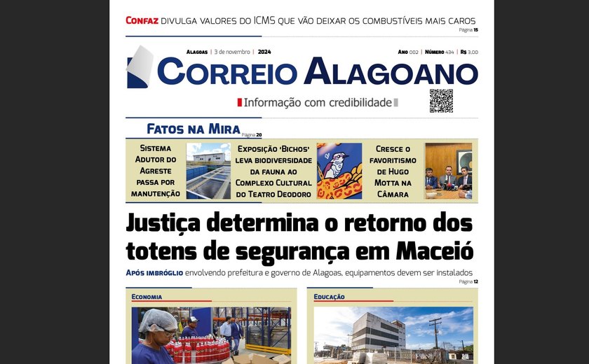 Justiça determina o retorno dos totens de segurança em Maceió