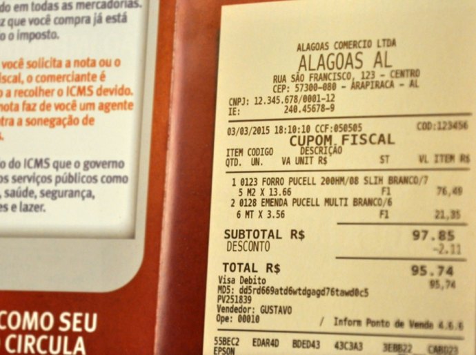 Secretaria da Fazenda liberou nesta terça créditos da Nota Fiscal Alagoana