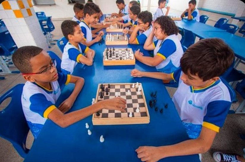 Alunos da rede municipal em Arapiraca desenvolvem habilidades com o ensino de xadrez