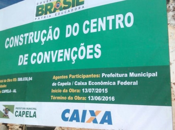 Prefeitura de Capela reinicia construção do Centro de Convenções Municipal