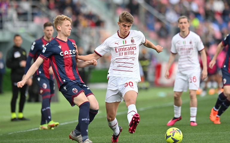 Milan fica no empate por 1 a 1 com Bologna e pode deixar o G4 do Campeonato Italiano