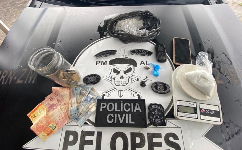 PM apreende ilícitos e prende suspeito de homicídios durante operação em União dos Palmares