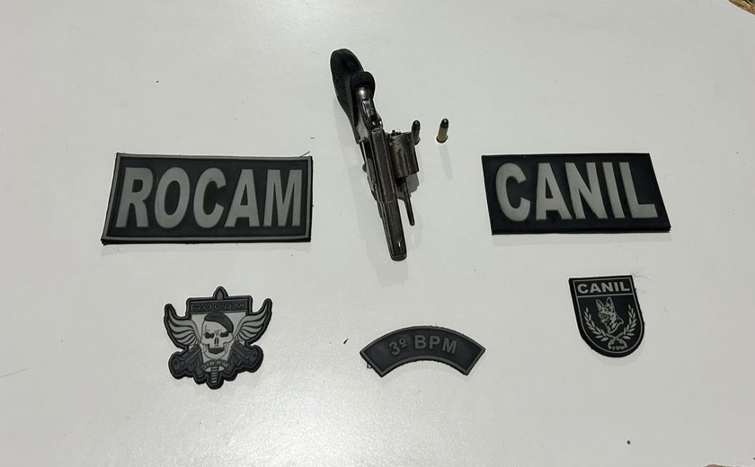 PM-AL flagra porte ilegal de arma em ações no Agreste e Zona da Mata