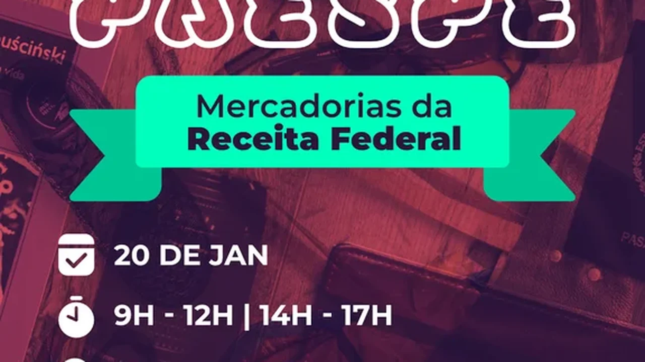 Paespe realiza bazar de mercadorias em parceria com a Receita Federal